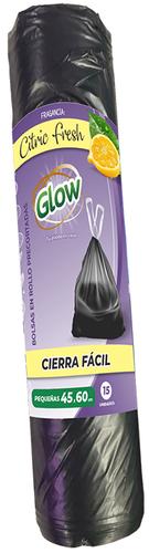 Bolsas GLOW - Cierra facil - Citric - Pequeñas 45x60-15u