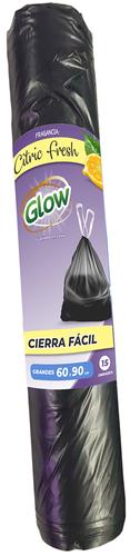 Bolsas GLOW - Cierra facil - Citric - Grandes 60x90-15u
