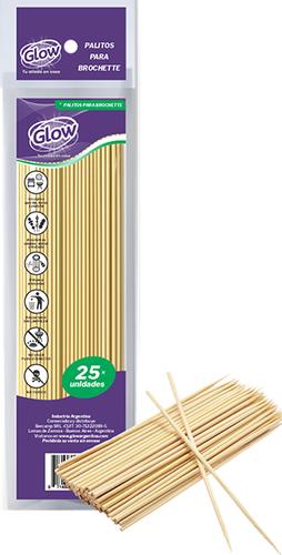 Palitos Brochette GLOW - (Bolsa x 25 un.)