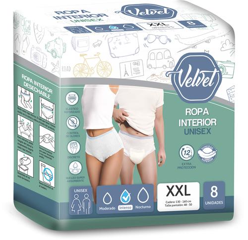 Ropa Interior Moderado Masculino - XXL x 8 unid