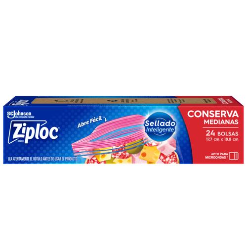 Ziploc Bolsa Conserva Mediana 24un
