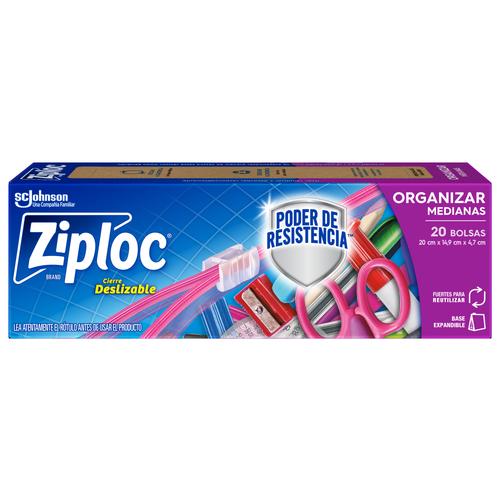 Ziploc Bolsa Organizar Mediana 20un