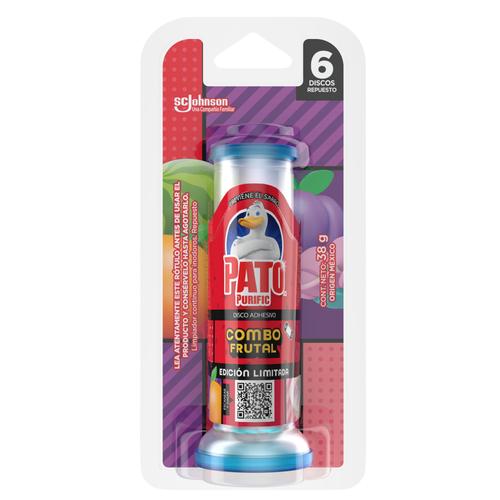 Pato Purific Discos Activos Combo Frutal Rep.