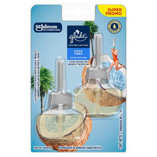 Glade Aceite Nat. Rep. Twin Pack Coco Vibes