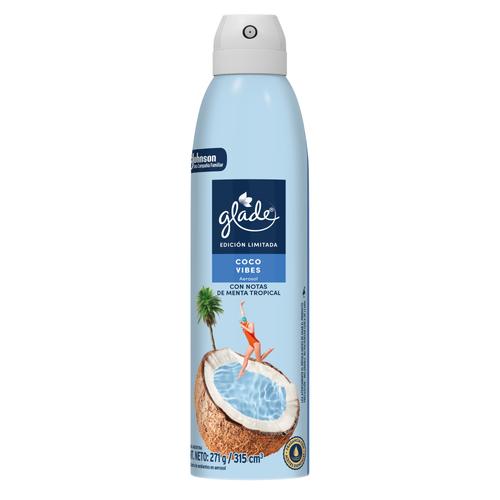 Glade Aerosol Aluminio LimEd 1 Coco Vibes 315cc