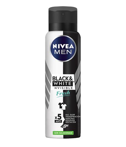 Nivea Men Aerosol Antitranspirante Black & White Invisible Original 150ml